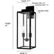 Atless 2 Light 24 inch Powder Coated Black Outdoor Wall Lantern